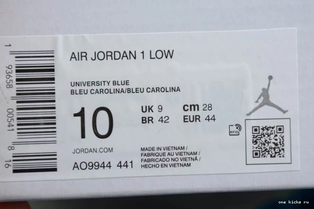 Rep AO9944-441 1 Air (W) Jordan UNC Low 0624